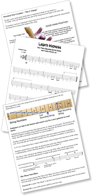 Beginners Guitar Course Pages Image