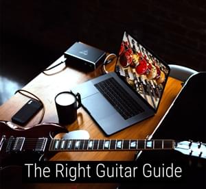 The right guitar guide image